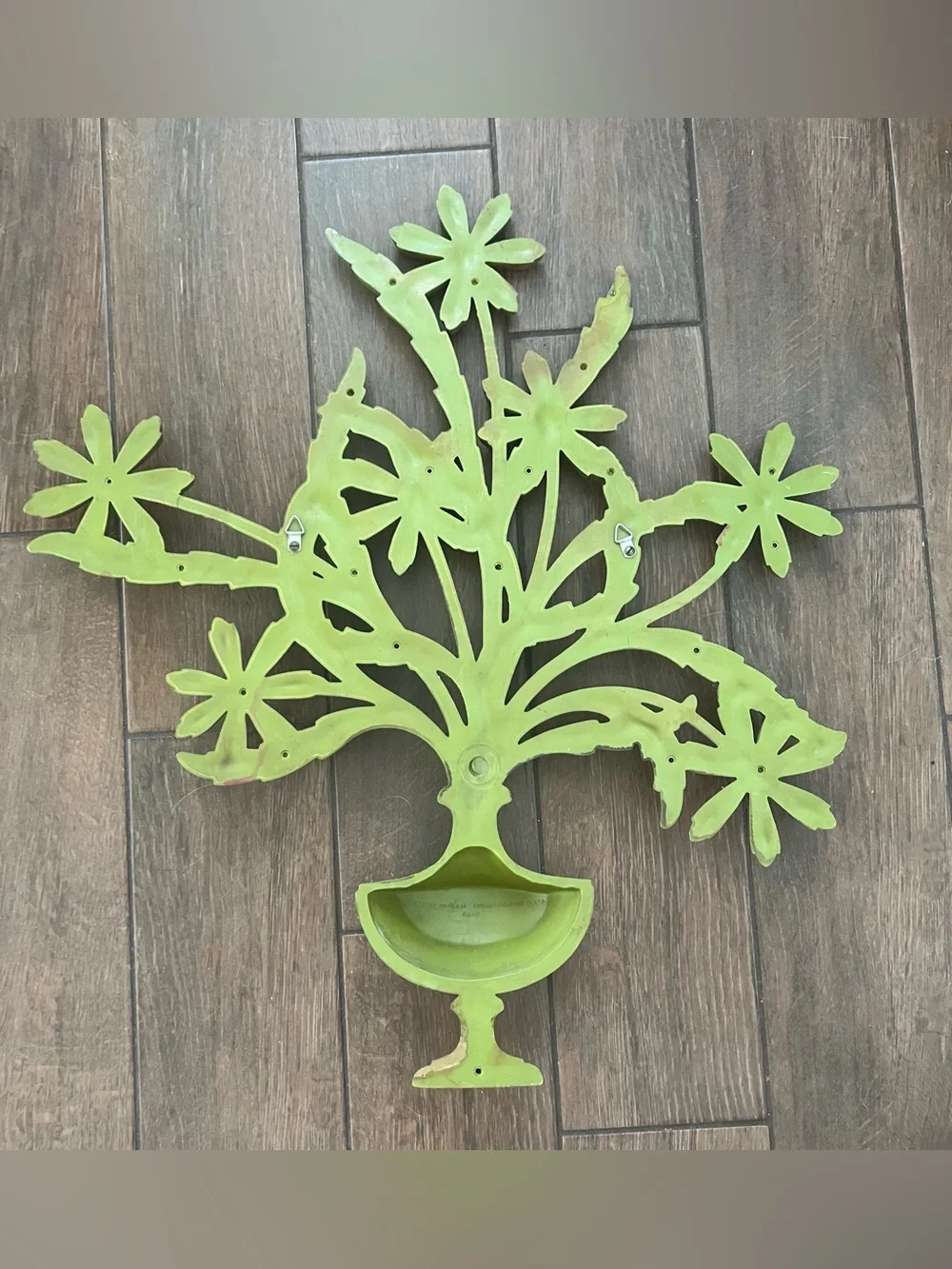 Syroco Large Retro MCM Floral Wall Decor 1962